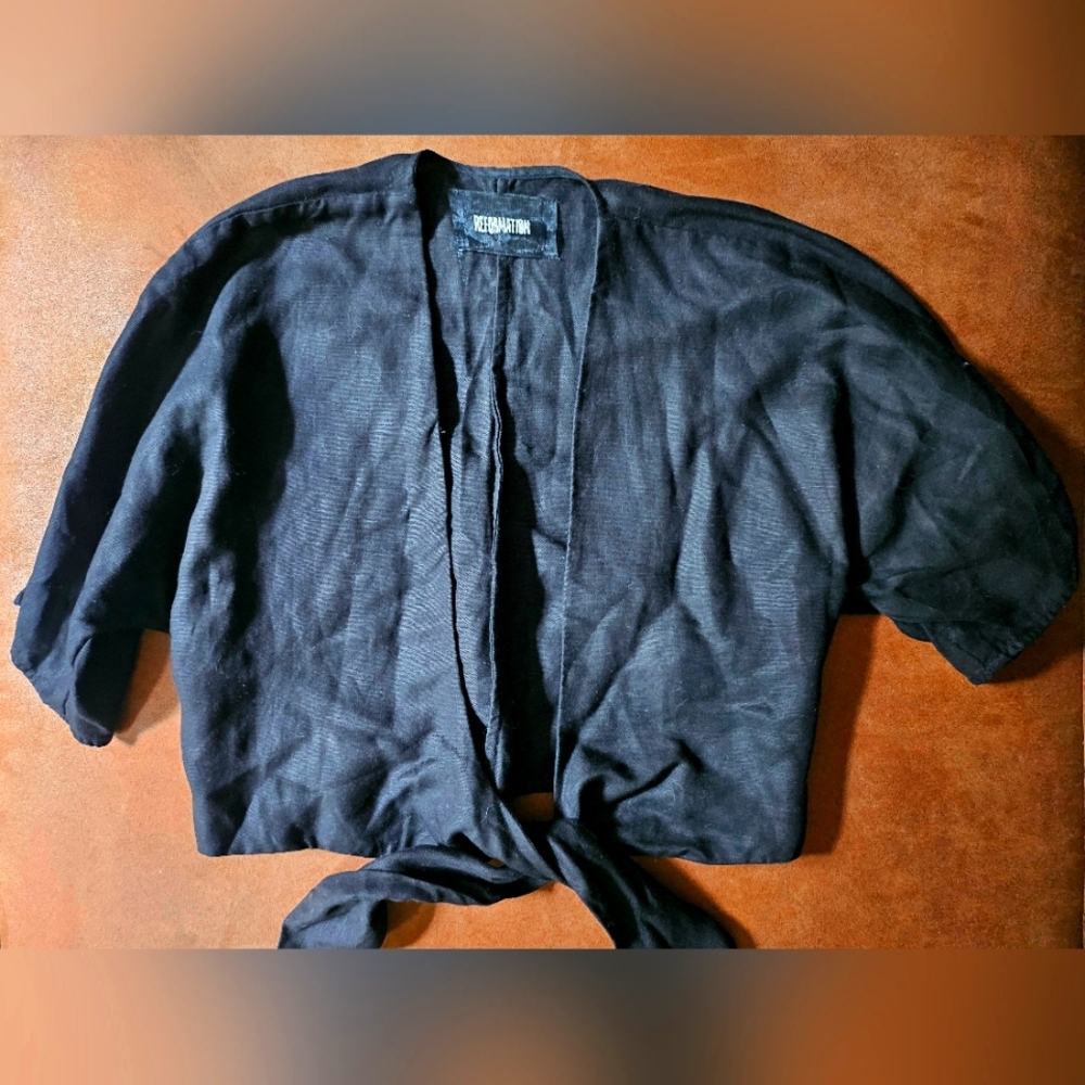 Reformation Linen-blend Top